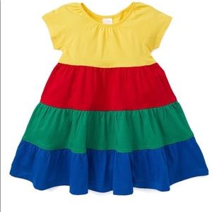 Hanna Andersson 130(8) girls rainbow twirly dress